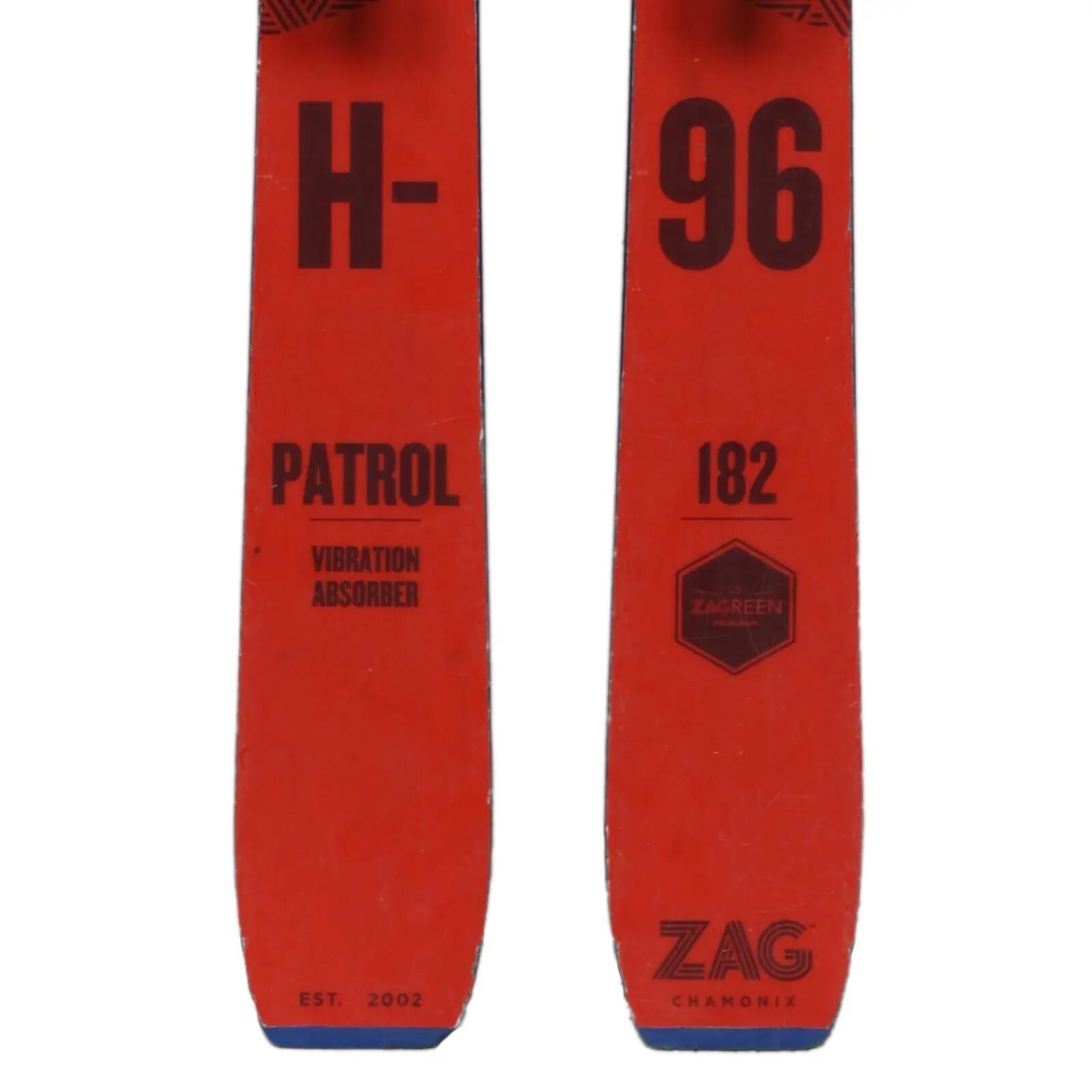 RECONDITIONNE - Ski Zag H 96 Patrol + Fixations 4/4