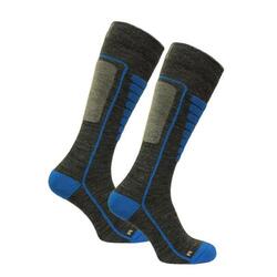 Chaussettes ski en laine mérinos avec amorti et coupe sans couture - Courchevel