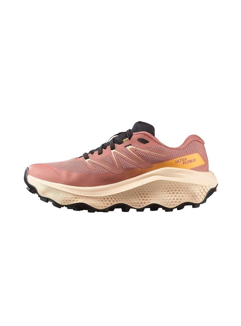 Course et trail pour femme Salomon Ultra flow 2 Rose 2/6
