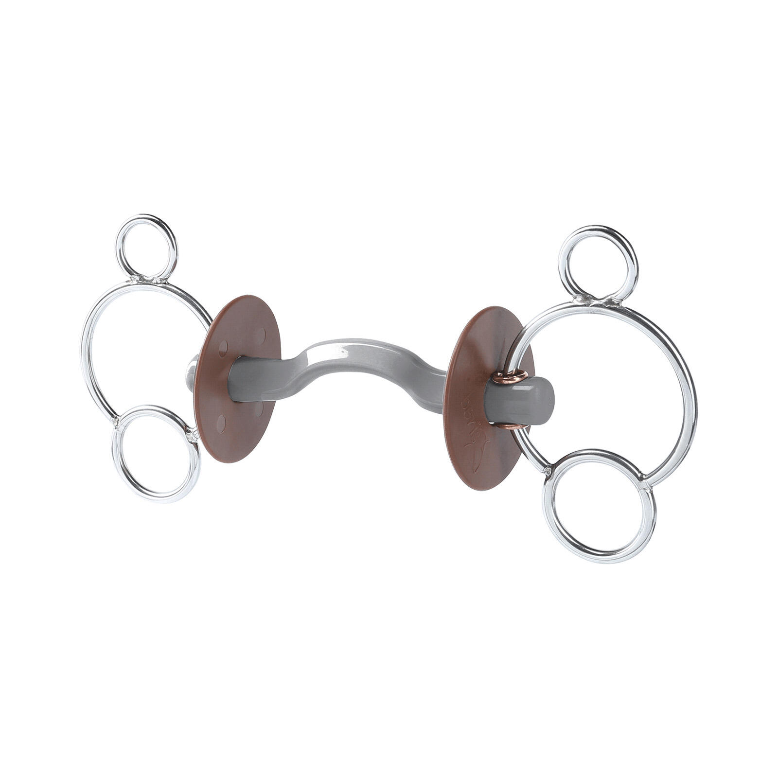 Beris - Mors 3 Ou 4 Anneaux Pour Cheval Avec Passage De Langue, Doux Beris Konnex - Mors - Gris - Decathlon