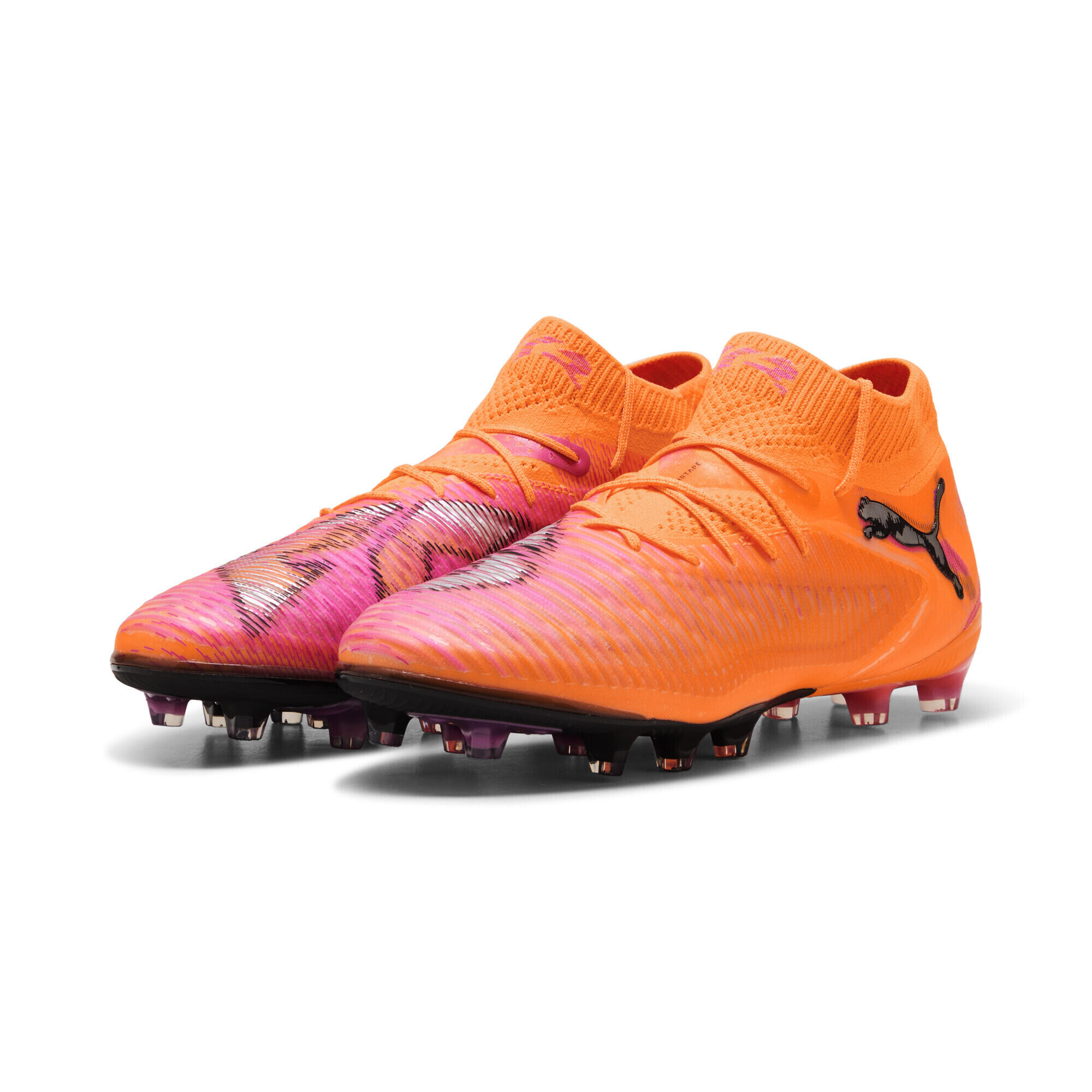 Ghete fotbal adulți teren artificial Fuzionfit³ Future 8 Ultimate Ag, portocaliu