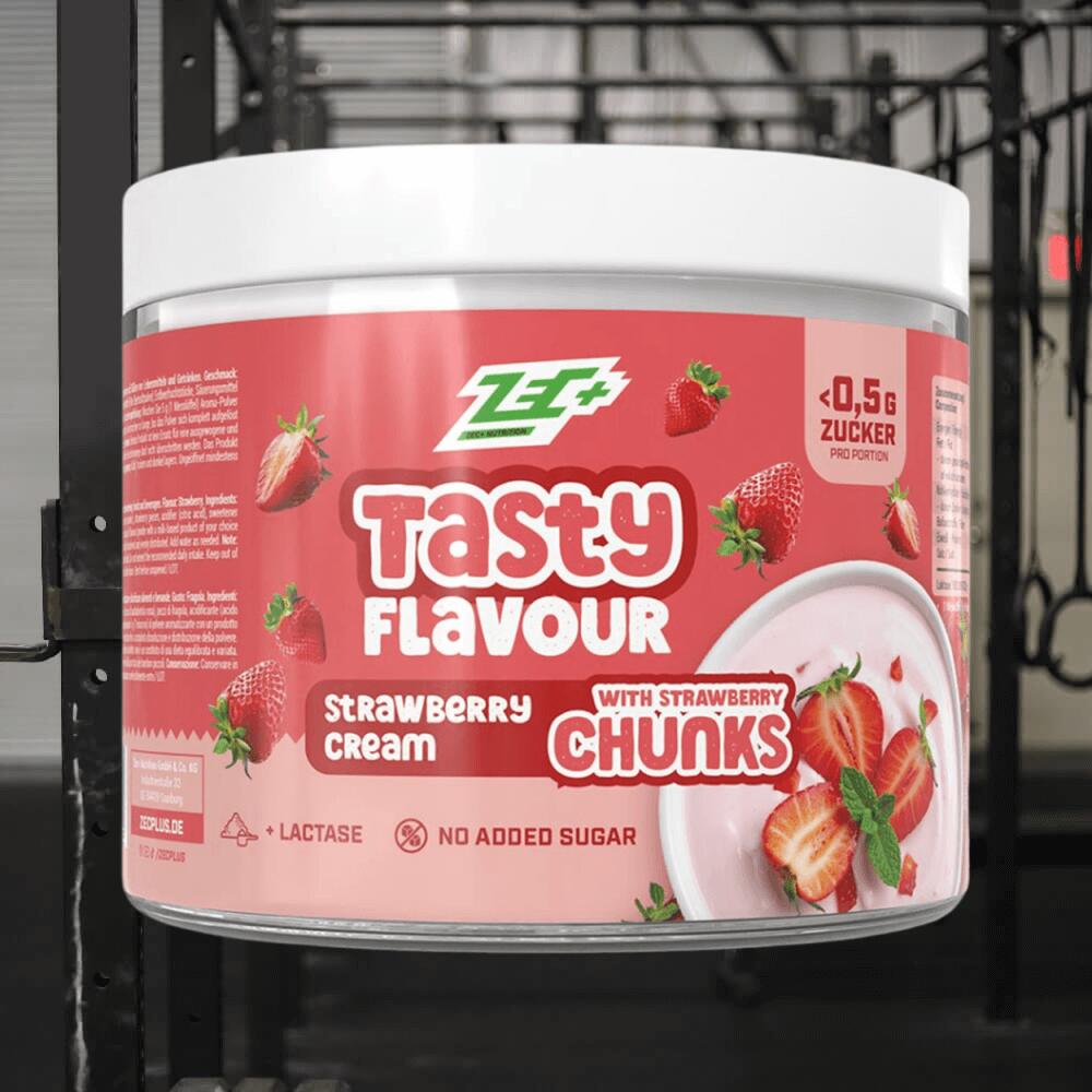 Zec+ Tasty Flavour with chunks (100g) Strawberry Cream - Aliments fonctionnels 2/3