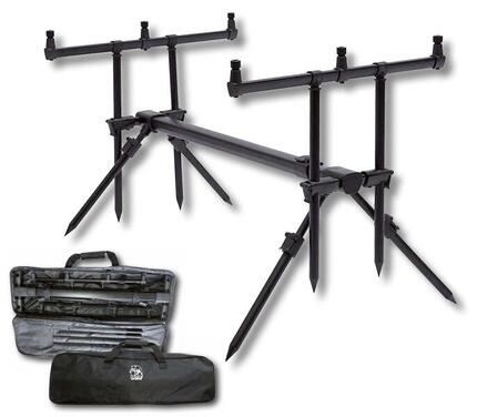 Rod stand aluminium rod pod avec 3 buzz bars + sac