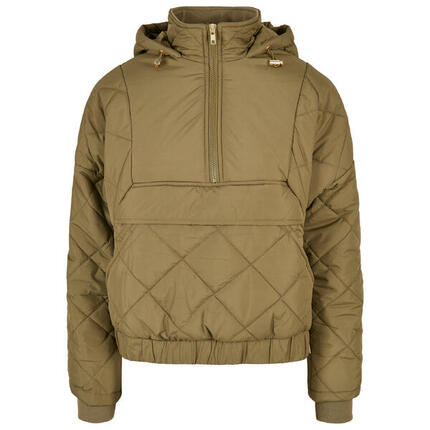 Damen-Daunenjacke Urban Classics oversized diamond quilted pull over