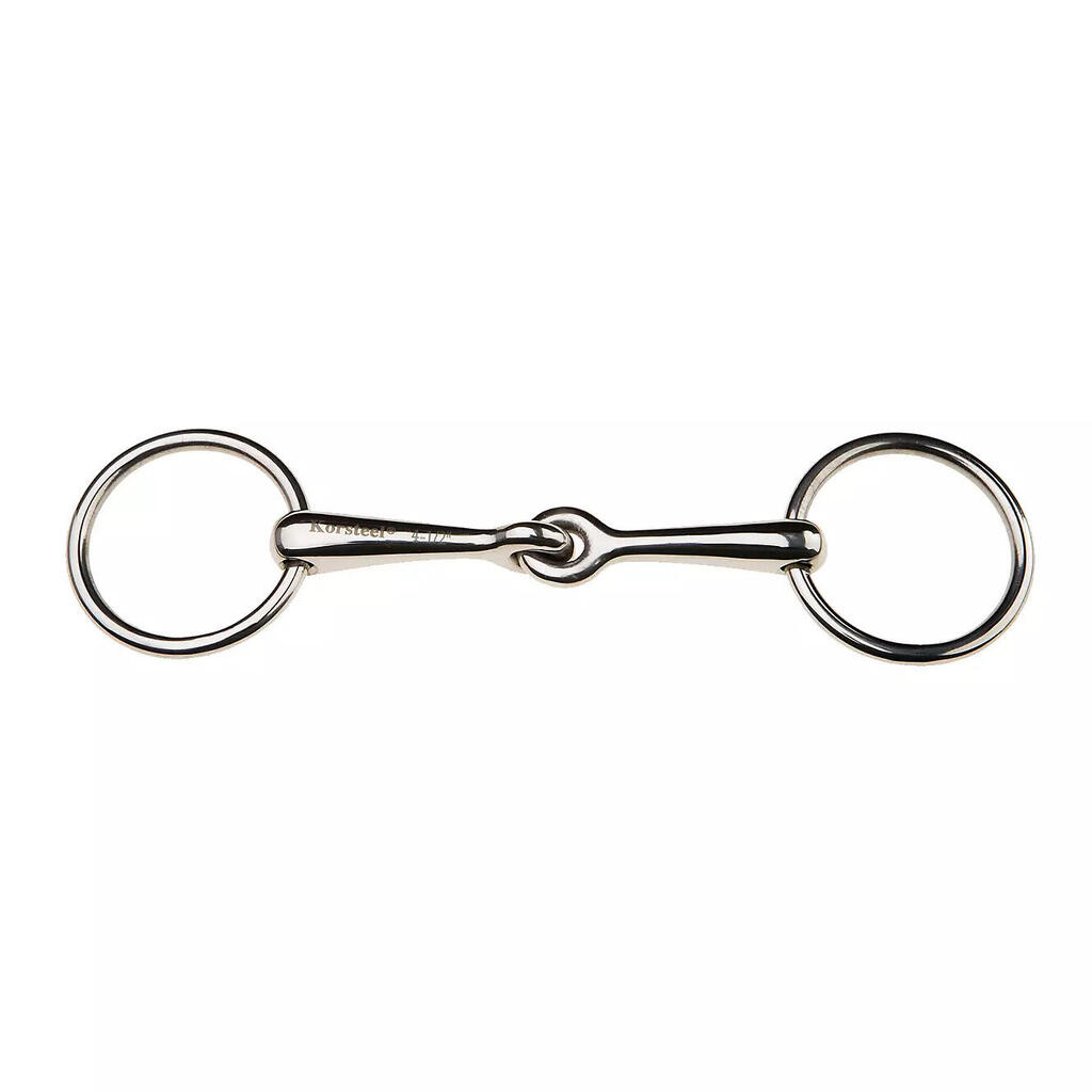 Weymouth stainless steel free ring bradoon snaffle bit for horses Weatherbeeta K