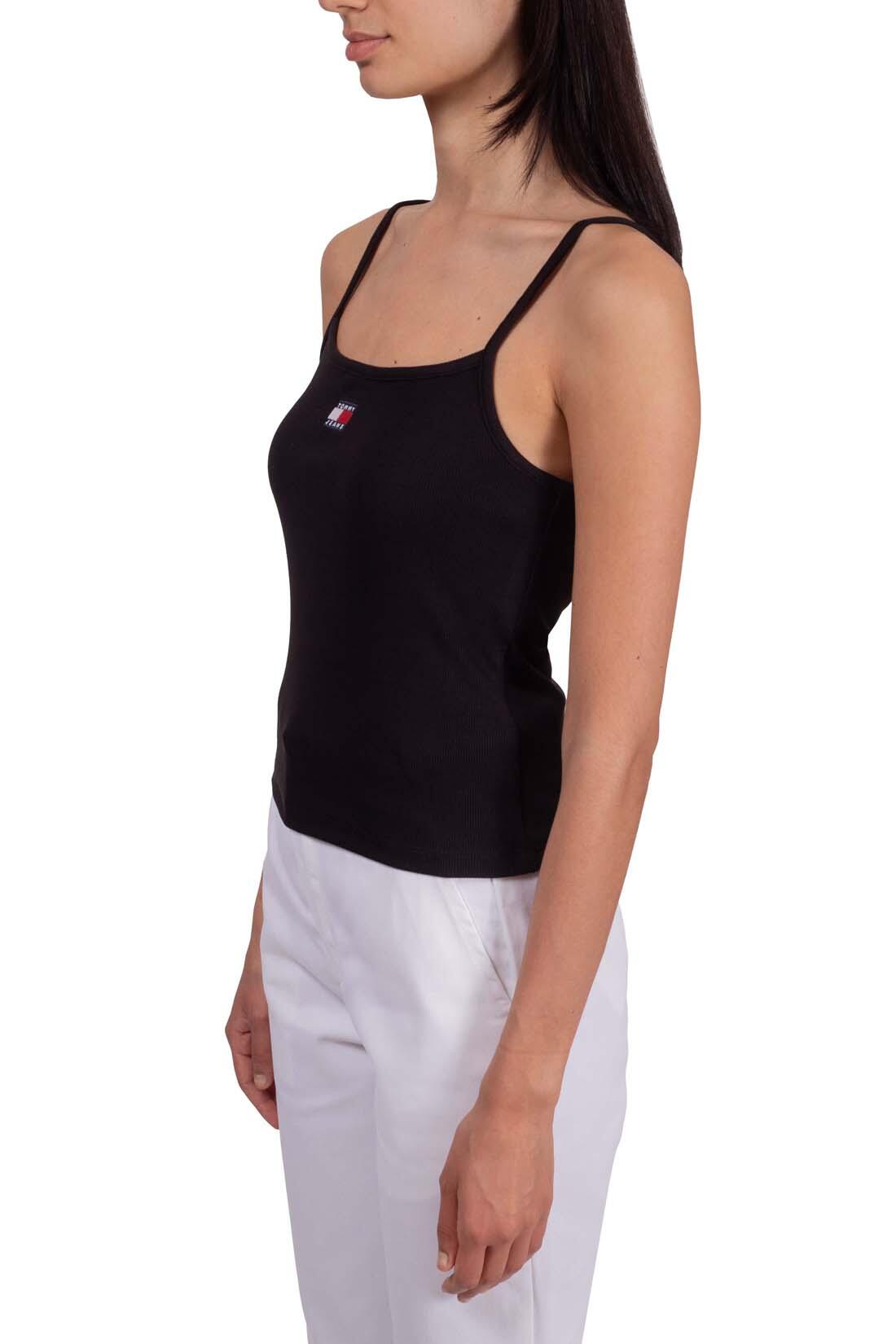TOMMY HILFIGER Canotta donna slim a costine