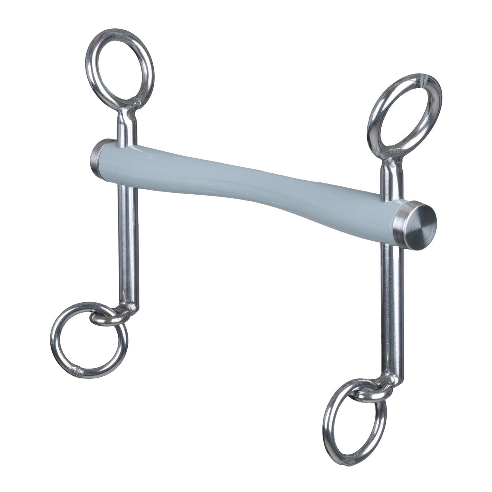 Mors de bride de dressage dur court avec barre de confort fine Beris 1/1