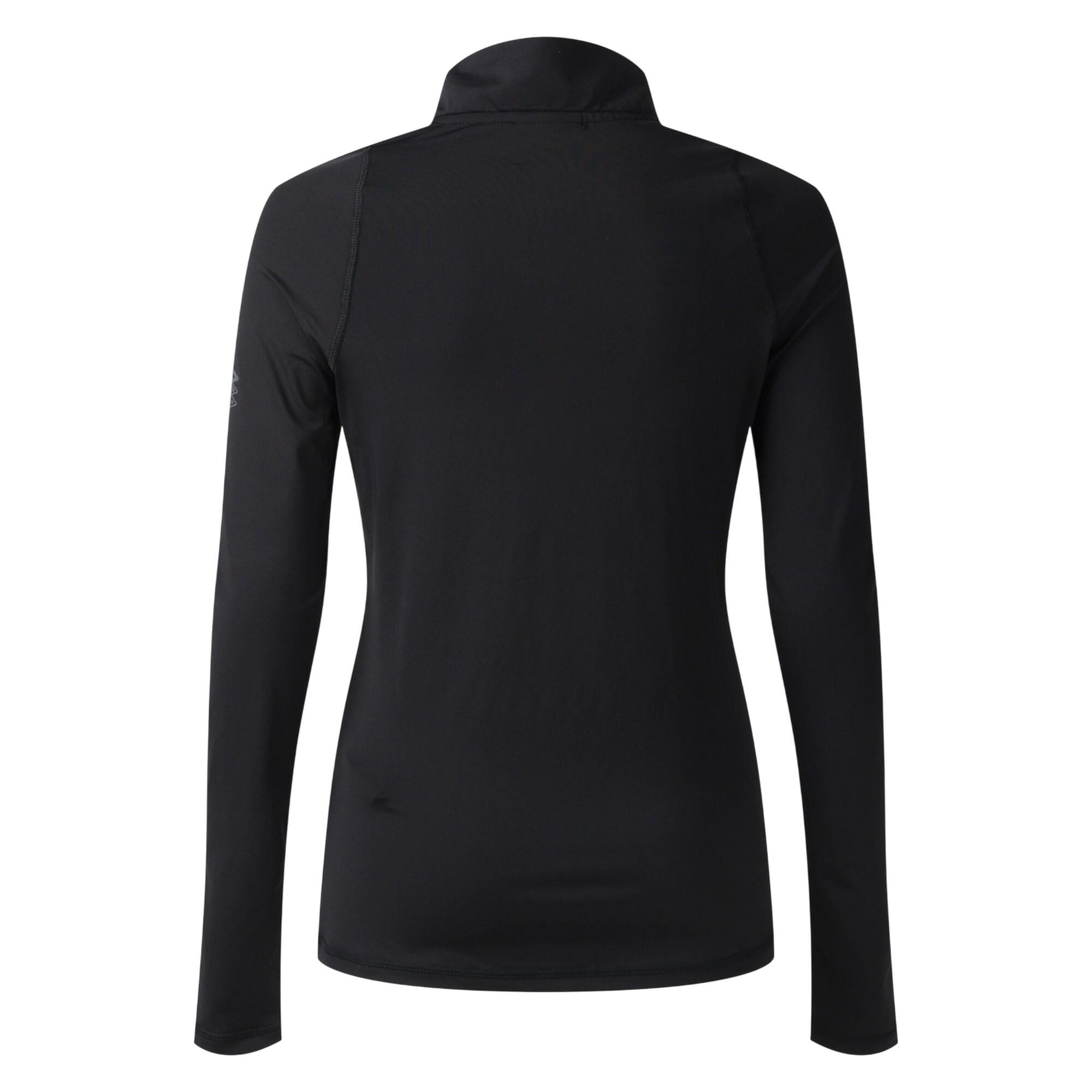 Womens/Ladies Pro Training Half Zip Top (Black) 2/2