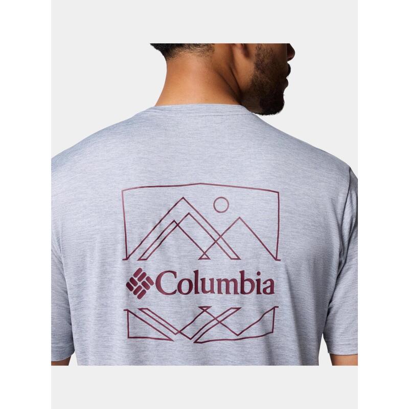 Pánské sportovní tričko Columbia Kwick Hike Back Graphic SS