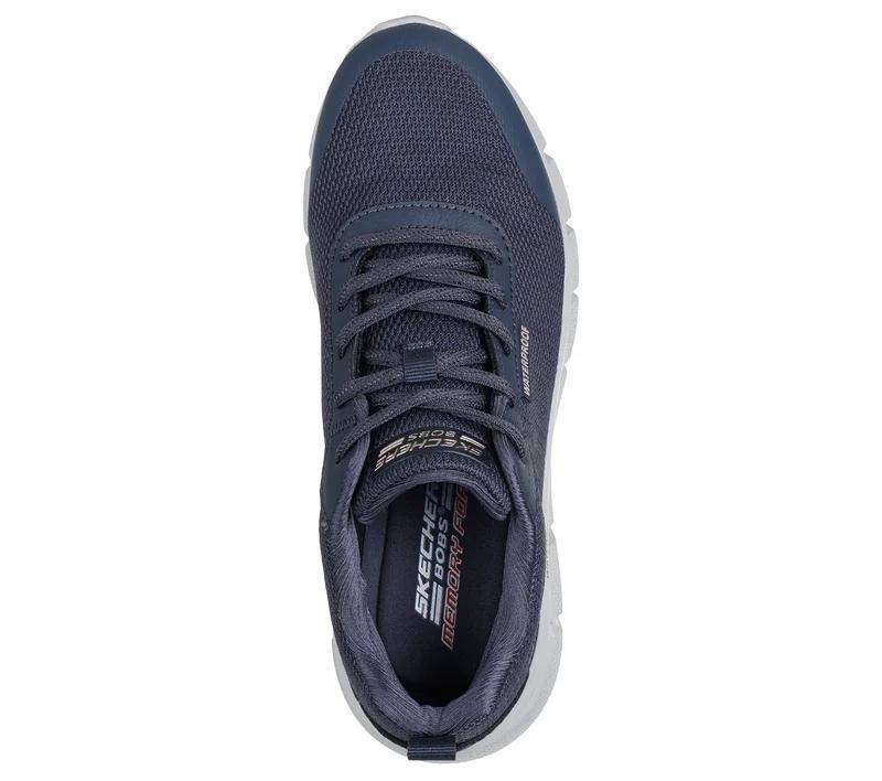 Sapatilhas femininas Skechers azul-marinho. 3/5