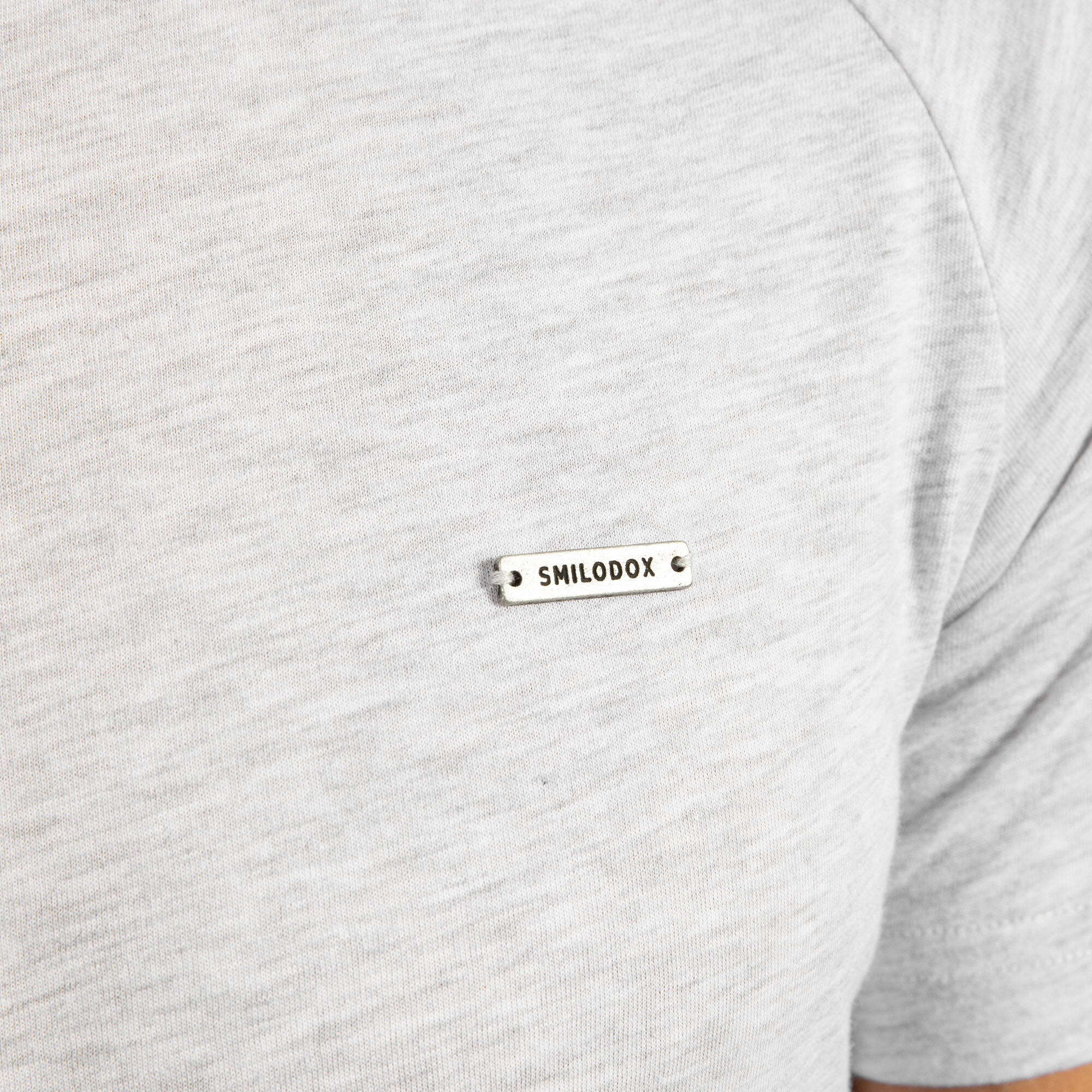 Herren T-Shirt Thilo Grau Melange 4/5