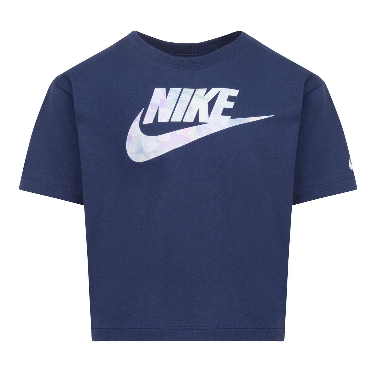NIKE Girls SciDye Boxy TShirt (Navy)