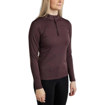 Polo d'entraînement équitation manches longues femme Montar Cilia