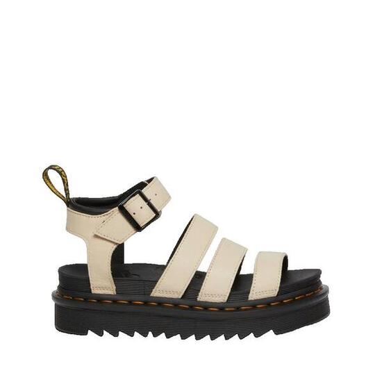 Sandali Dr. Martens beige in pelle Hydro