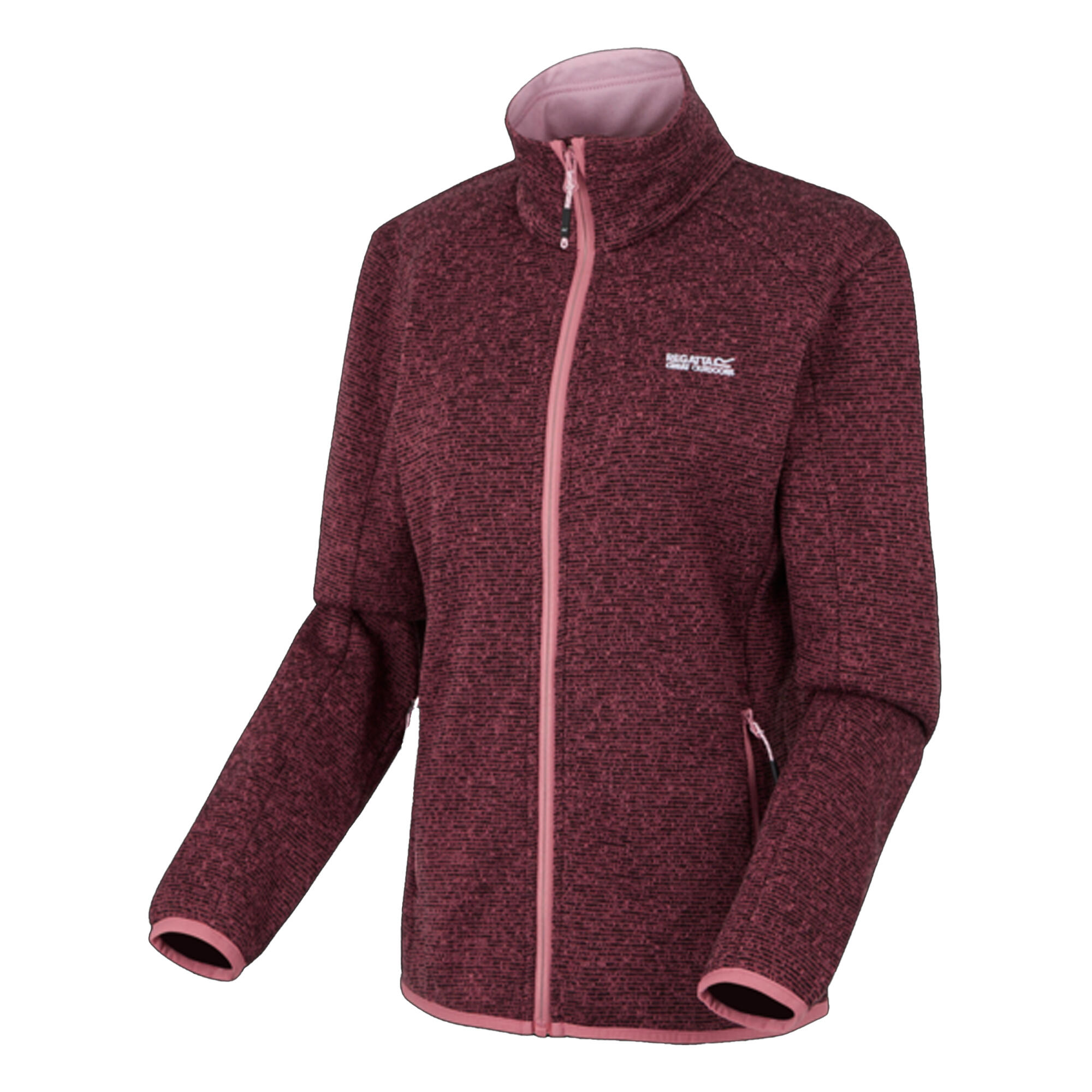"Newhill" Fleecejacke für , Durchgehender Reißverschluss Damen Graurosa 3/5
