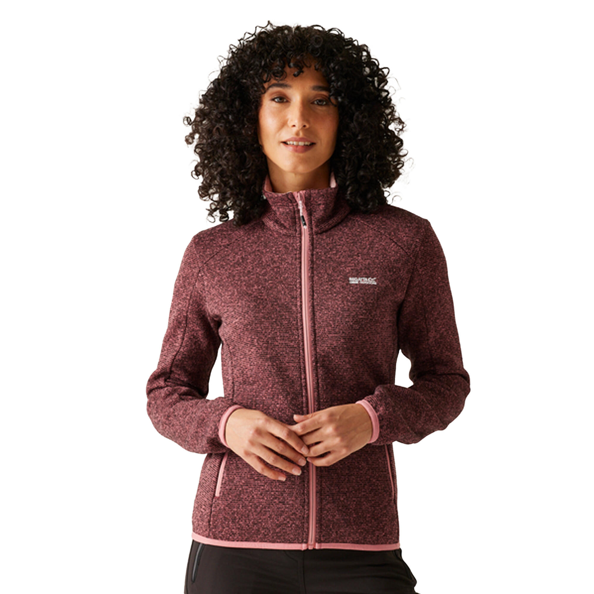 "Newhill" Fleecejacke für , Durchgehender Reißverschluss Damen Graurosa 4/5