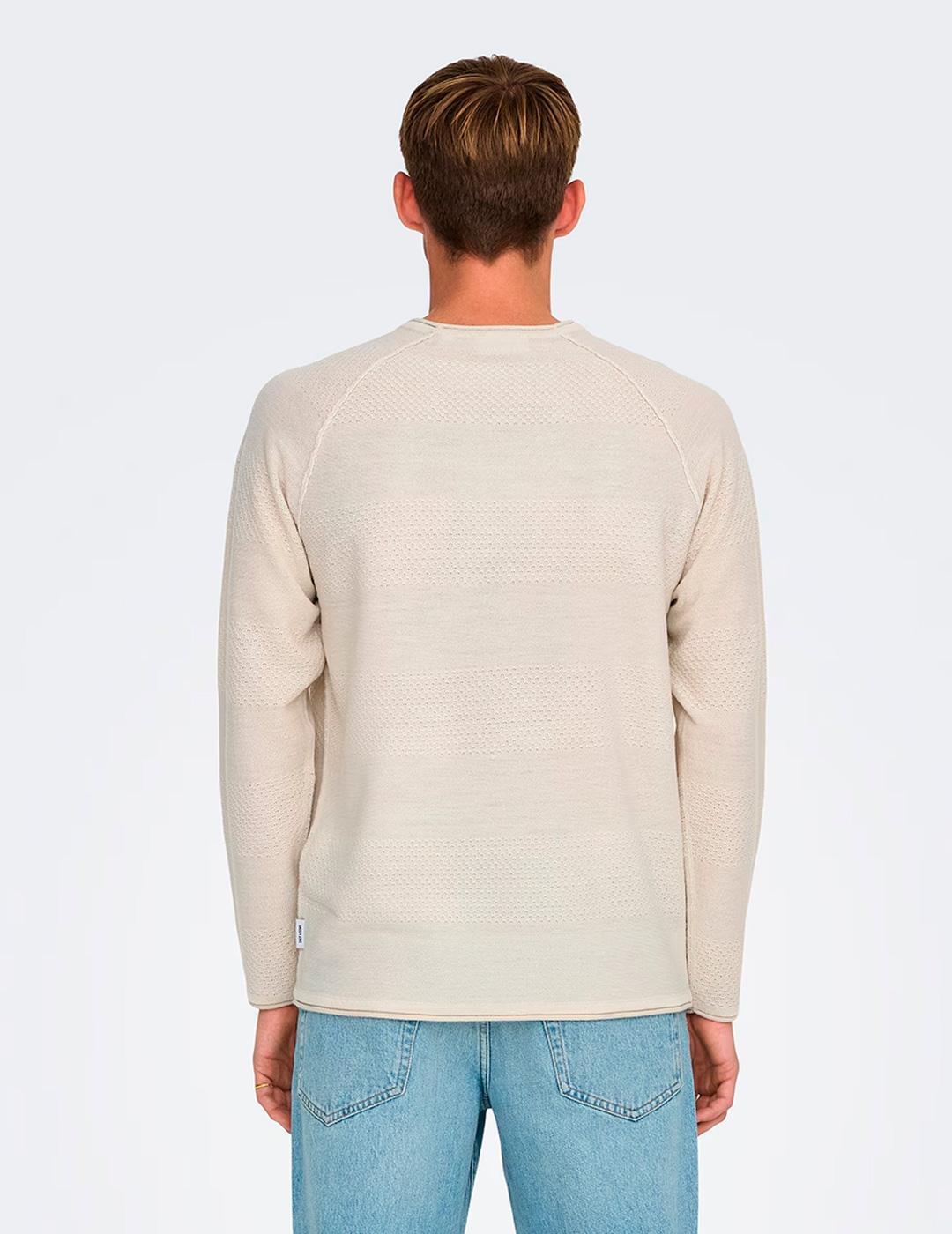 Sweater Only & sons model 22032538-silver voor mannen 2/5