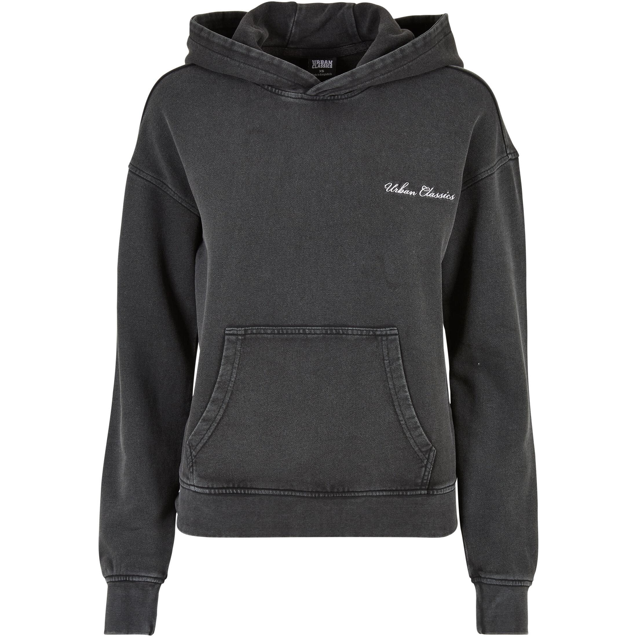 Urban Classics - Sweat À Capuche Éponge Avec Petite Broderie Femme Urban Classics - Sweat-shirt - Noir - Decathlon