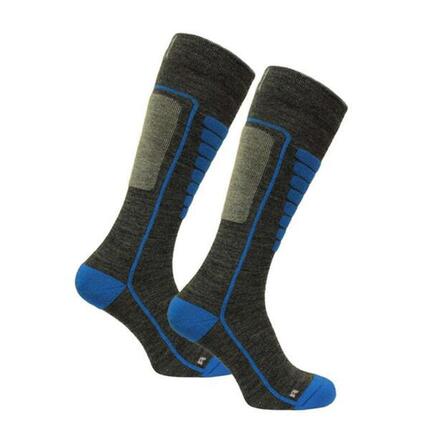 Chaussettes ski en laine mérinos avec amorti et coupe sans couture - Courchevel