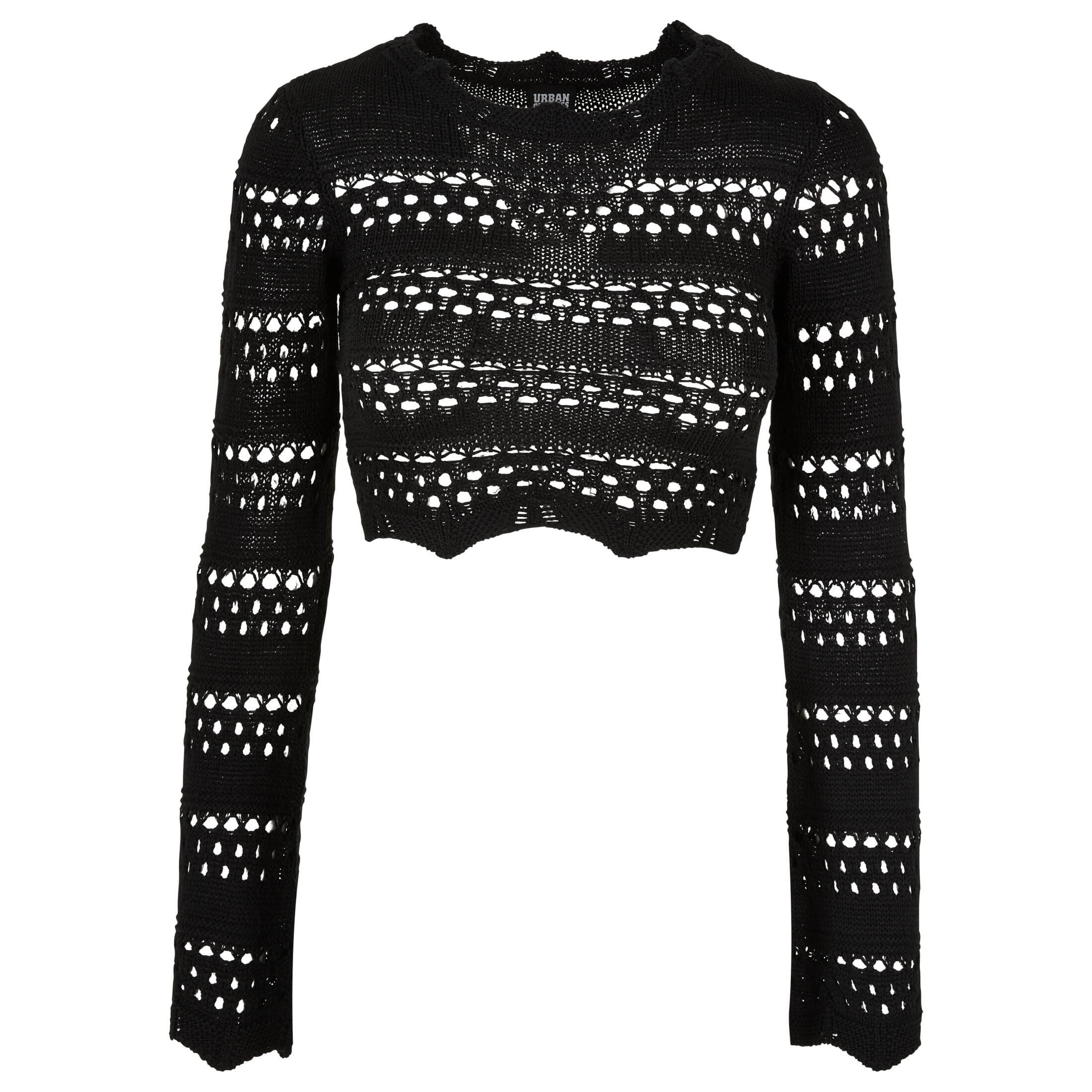 URBAN CLASSICS Crochet crop sweater for women Urban Classics