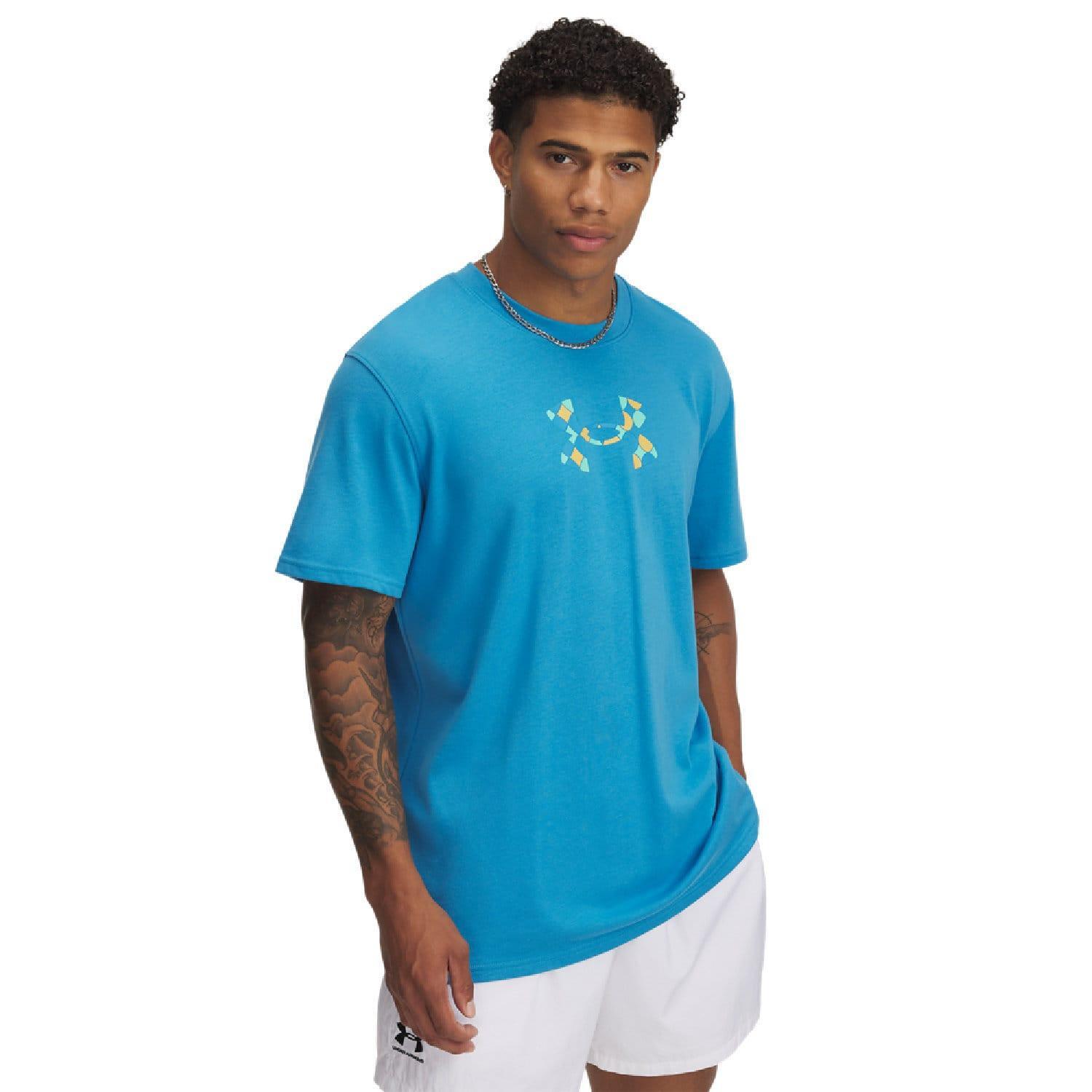 UNDER ARMOUR Mens Heavyweight Holiday TShirt (Blue)