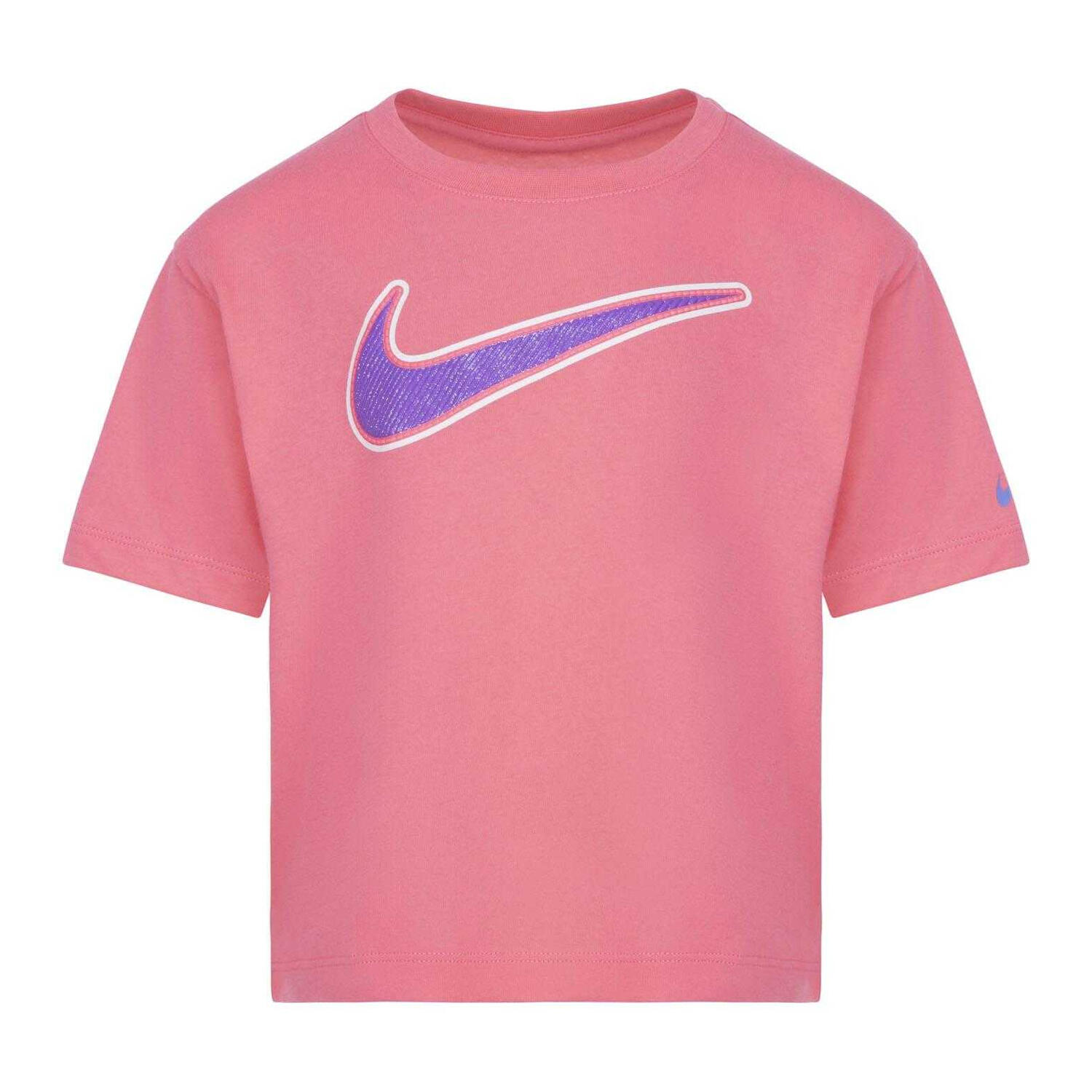 NIKE Maglietta Varsity Ragazze Nike Swoosh Rosa
