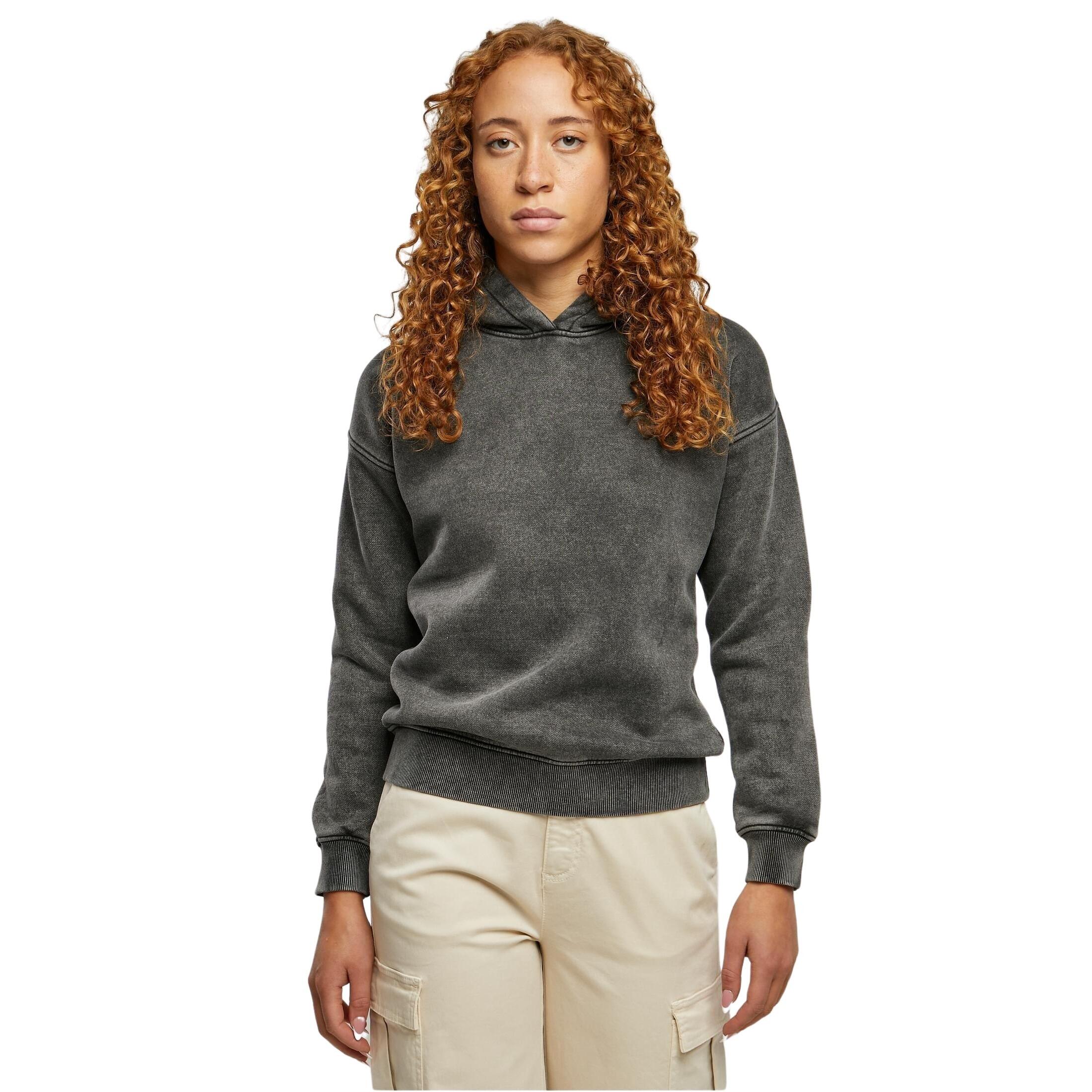 Urban Classics - Sweatshirt Femme Urban Classics Stone Washed - Sweat-shirt - Noir - Decathlon