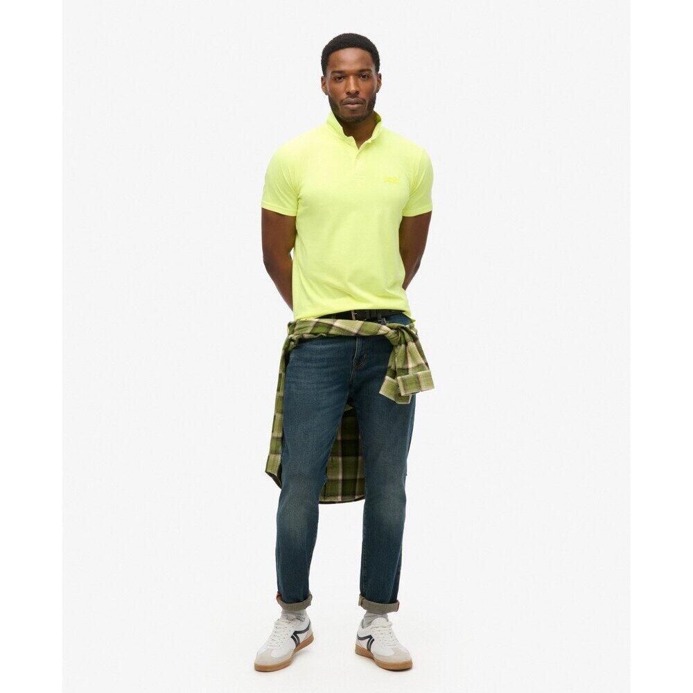 Polo in jersey Superdry Essential Logo Neon 3/7