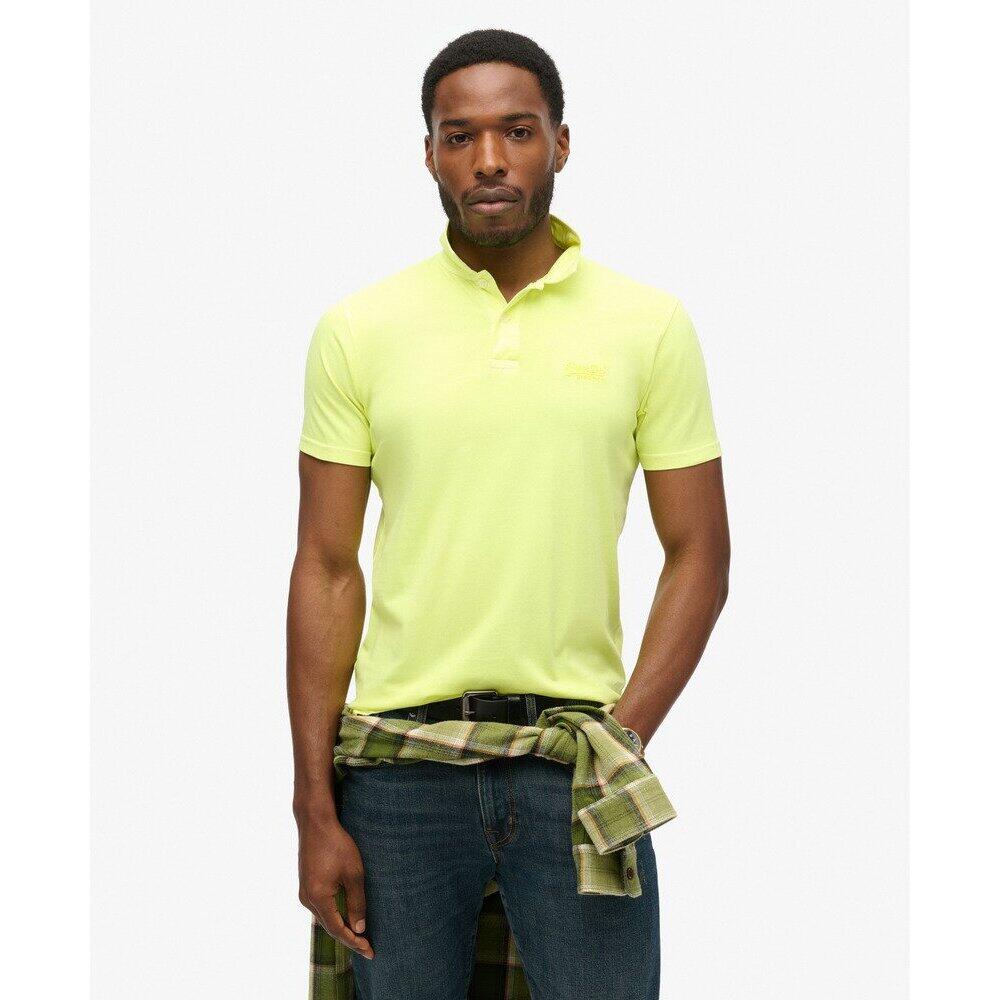 Polo in jersey Superdry Essential Logo Neon 2/7
