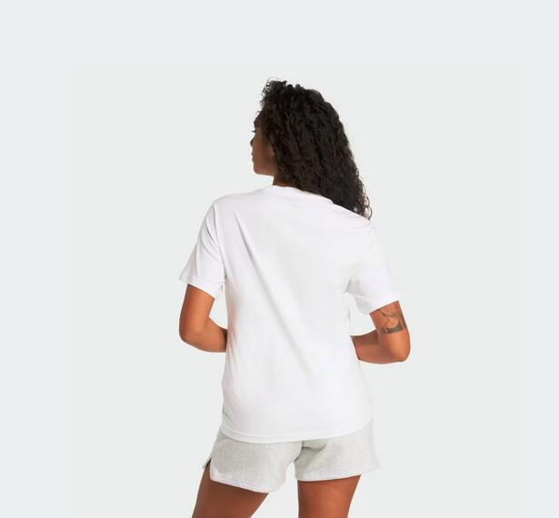 T-shirt donna adidas holiday metallic graphic tee - bianco 2/5