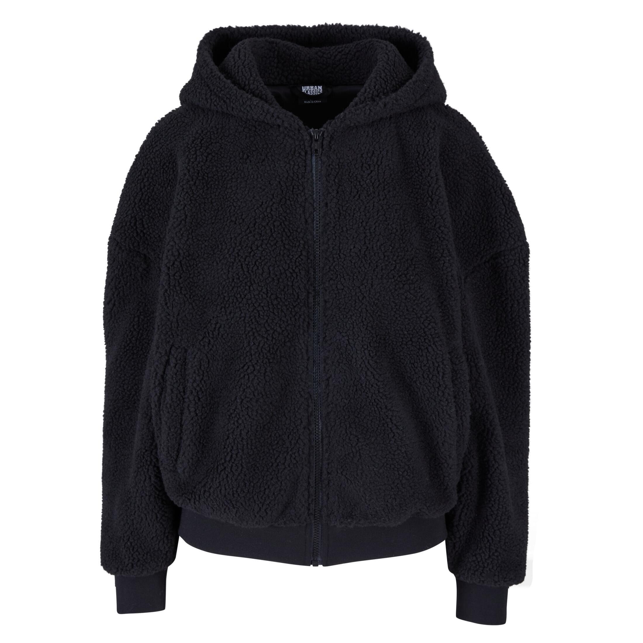 URBAN CLASSICS Women's zip-up hoodie Urban Classics Oversize Sherpa