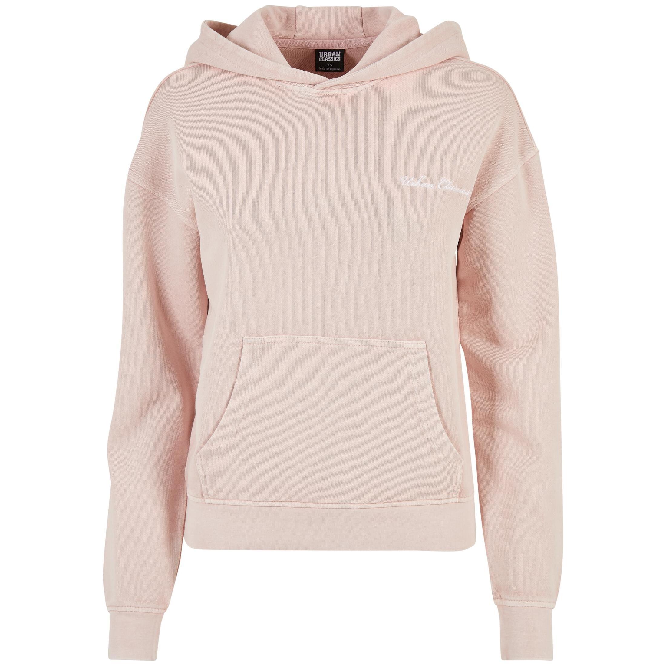 Urban Classics - Sweat À Capuche Éponge Avec Petite Broderie Femme Urban Classics - Sweat-shirt - Rose - Decathlon