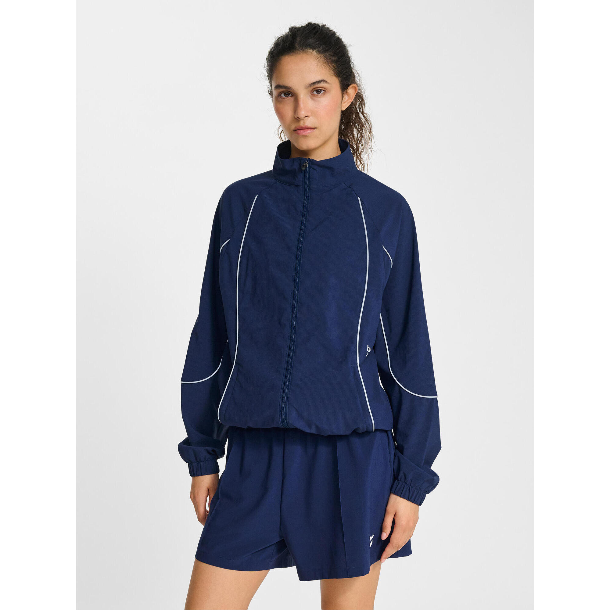 Hummel - Fermeture Éclair Zip Sweat-shirt Hmlpulse Entraînement Femme Hummel - Pull - Bleu|vert - Decathlon