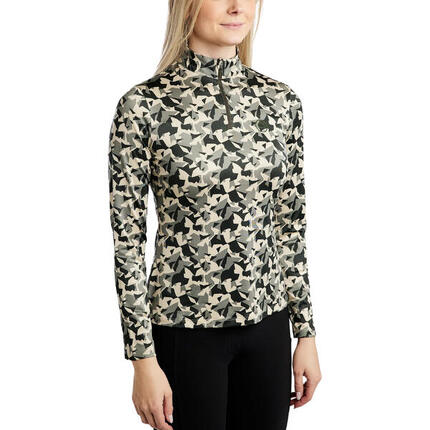 Polo d'équitation manches longues femme Montar Cami