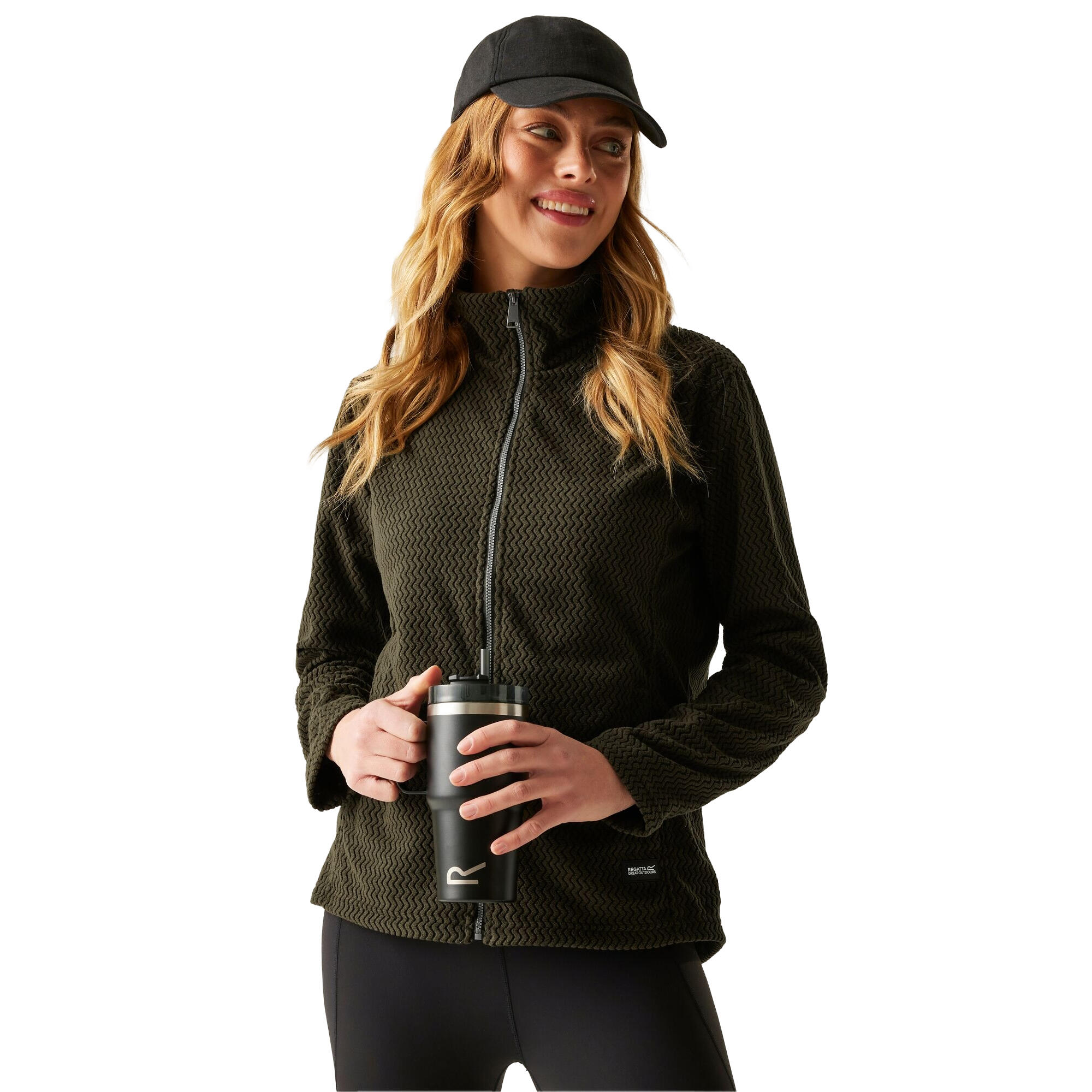 Veste Polaire HEIDY Femme (Kaki Foncé) 4/5