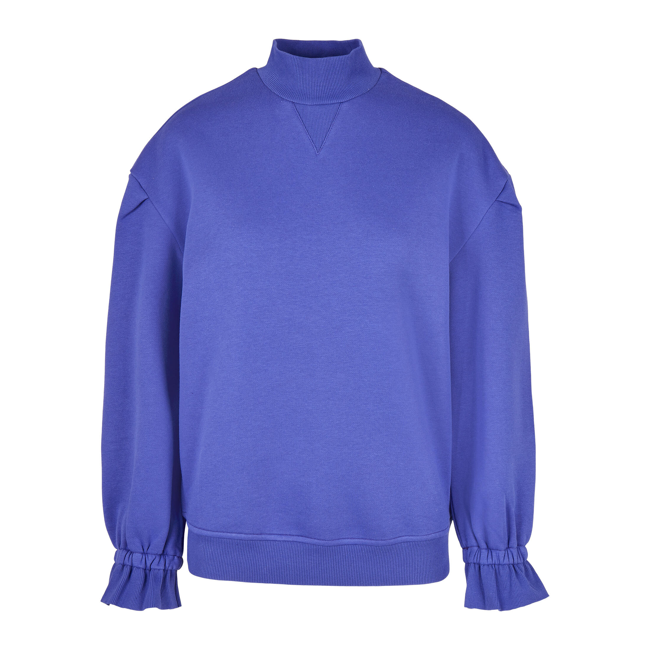 Urban Classics - Sweatshirt Femme Urban Classics Turtleneck Crew - Sweat-shirt - Bleu - Decathlon