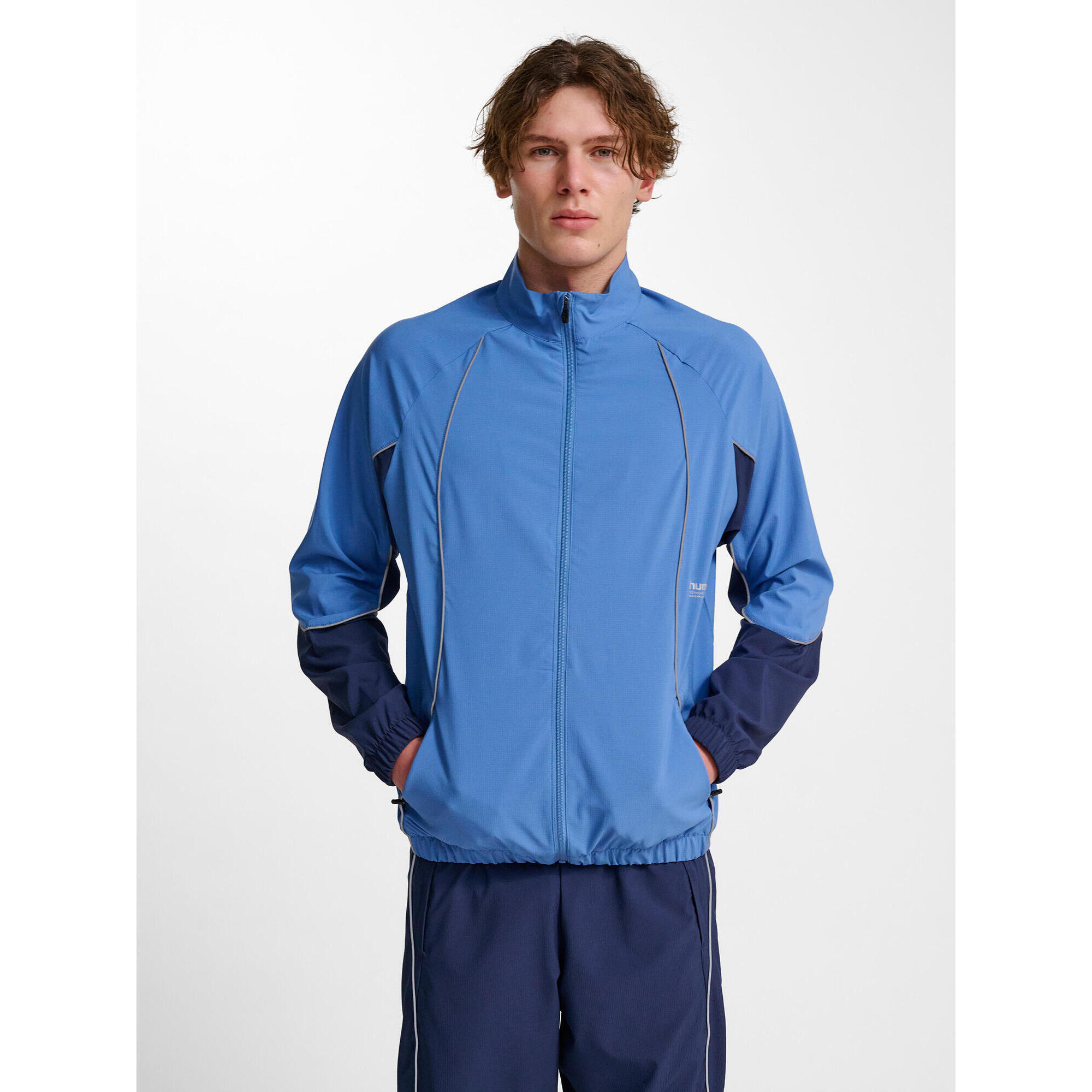 Hummel - Fermeture Éclair Zip Combinaison Hmlpulse Entraînement Homme Hummel - Sweat Zippé - Bleu - Decathlon