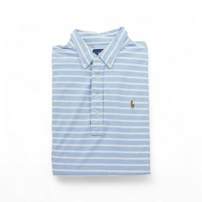 Tweedehands - korte mouw poloshirt heren lichtblauw - goede staat