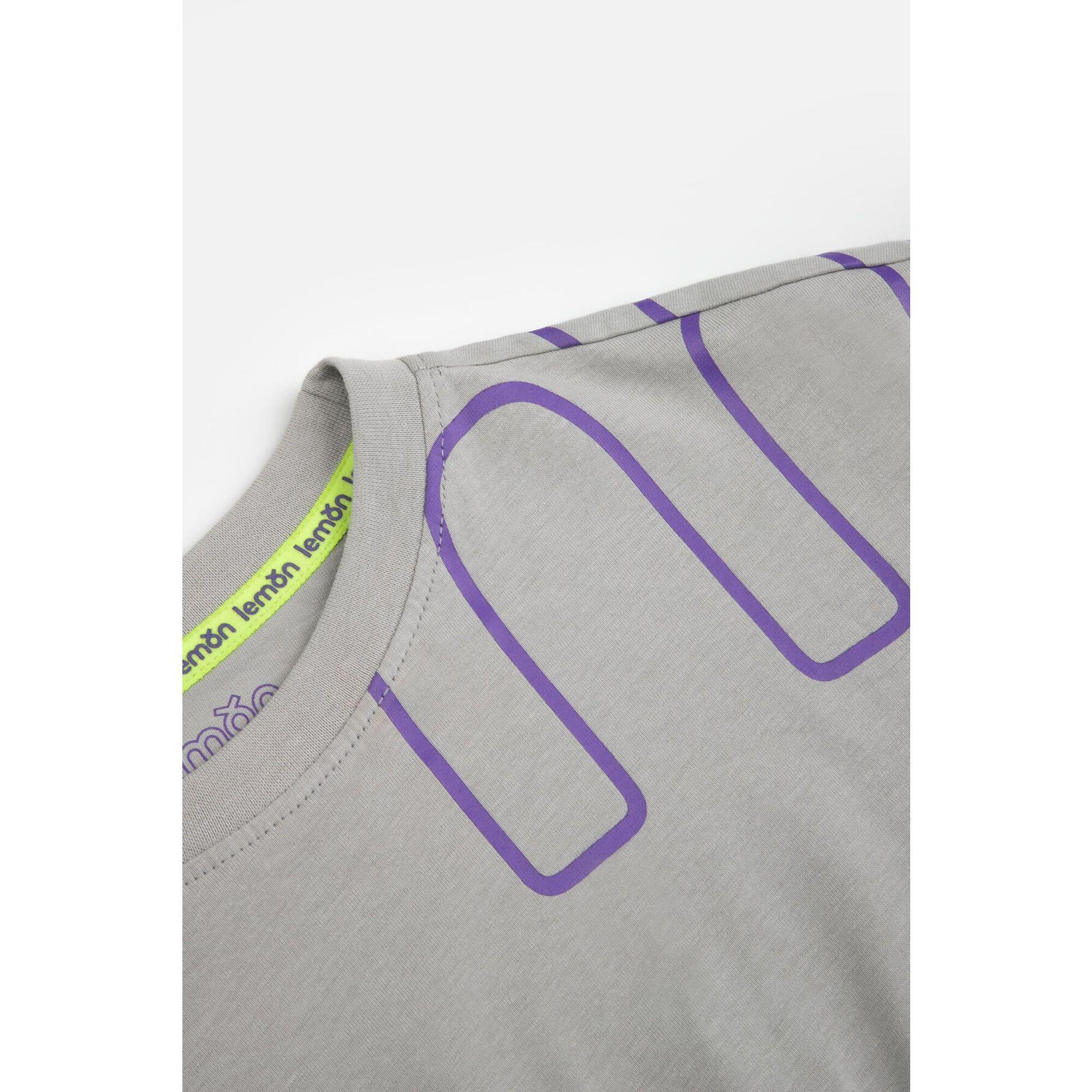 Koszulka sportowa dla dzieci z krótkim rękawem Lemon Explore ZL3 szara