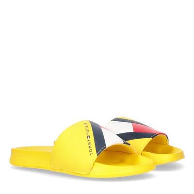 Kinderslippers met vlaggenprint tommy hilfiger