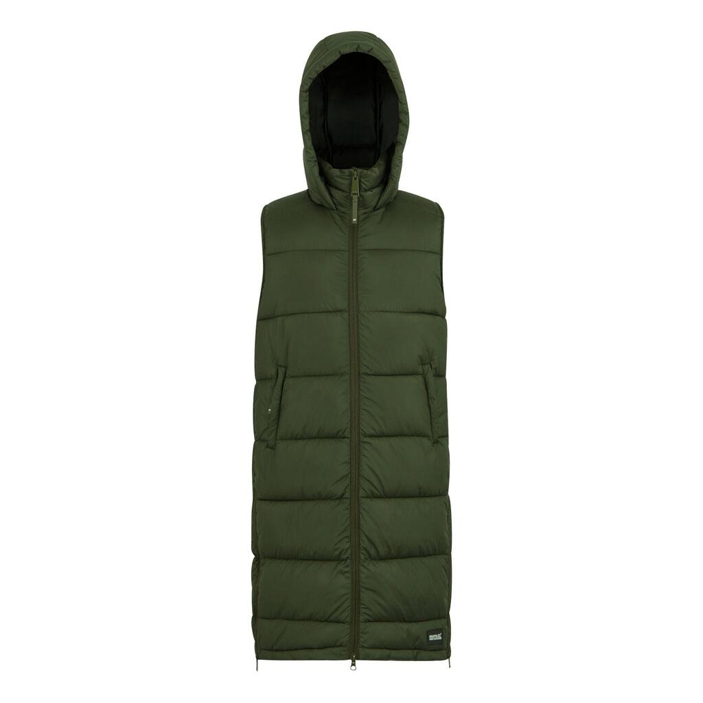 Womens/Ladies Ganella Long Length Gilet (Dark Khaki)