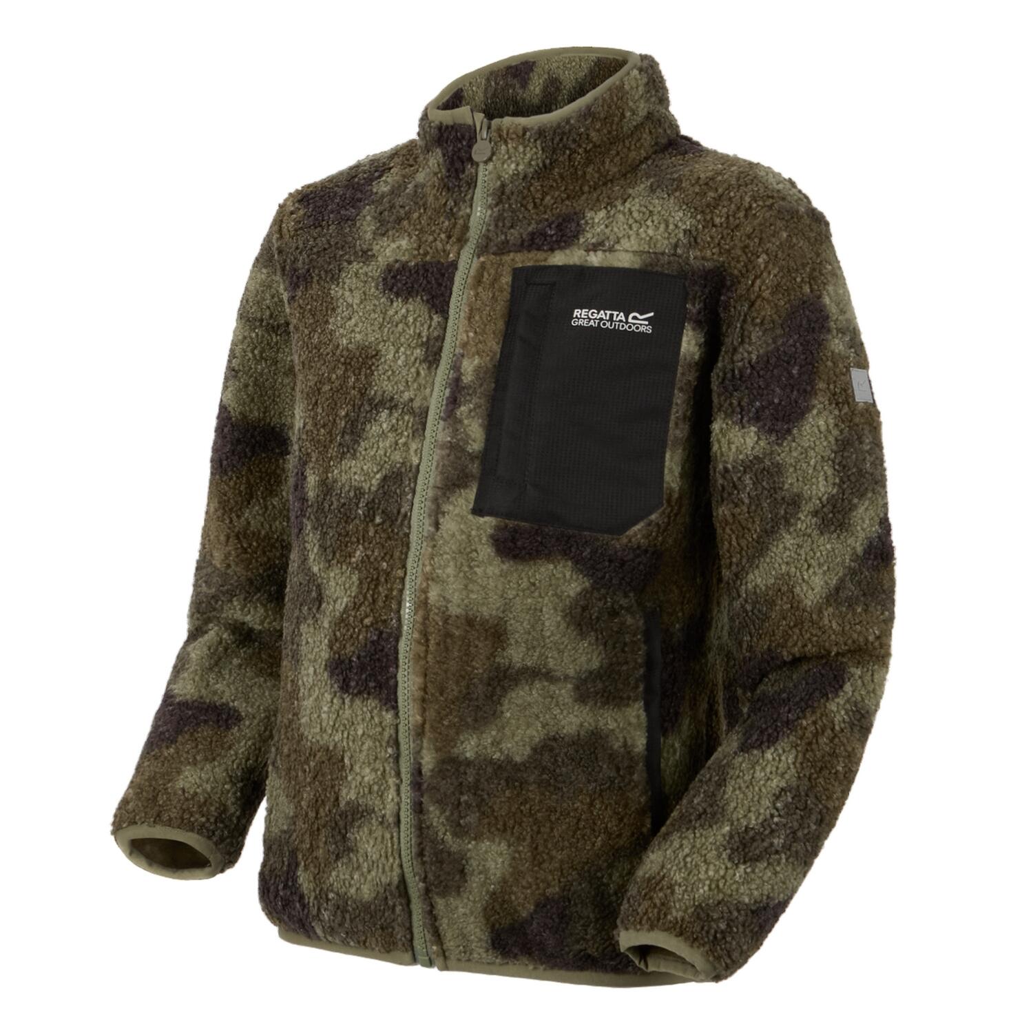 Veste Polaire FRANKIE Enfant (Vert Kaki Foncé) 3/5