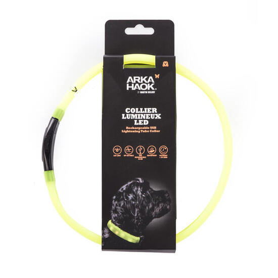LED-Halsband für Hunde mit Flachrohr Arka Haok