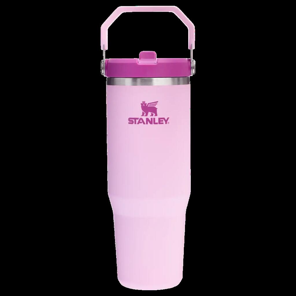 IceFlow Flip Straw Stainless Steel Leak-Proof Tumbler, 890ml, Cherry Blossom