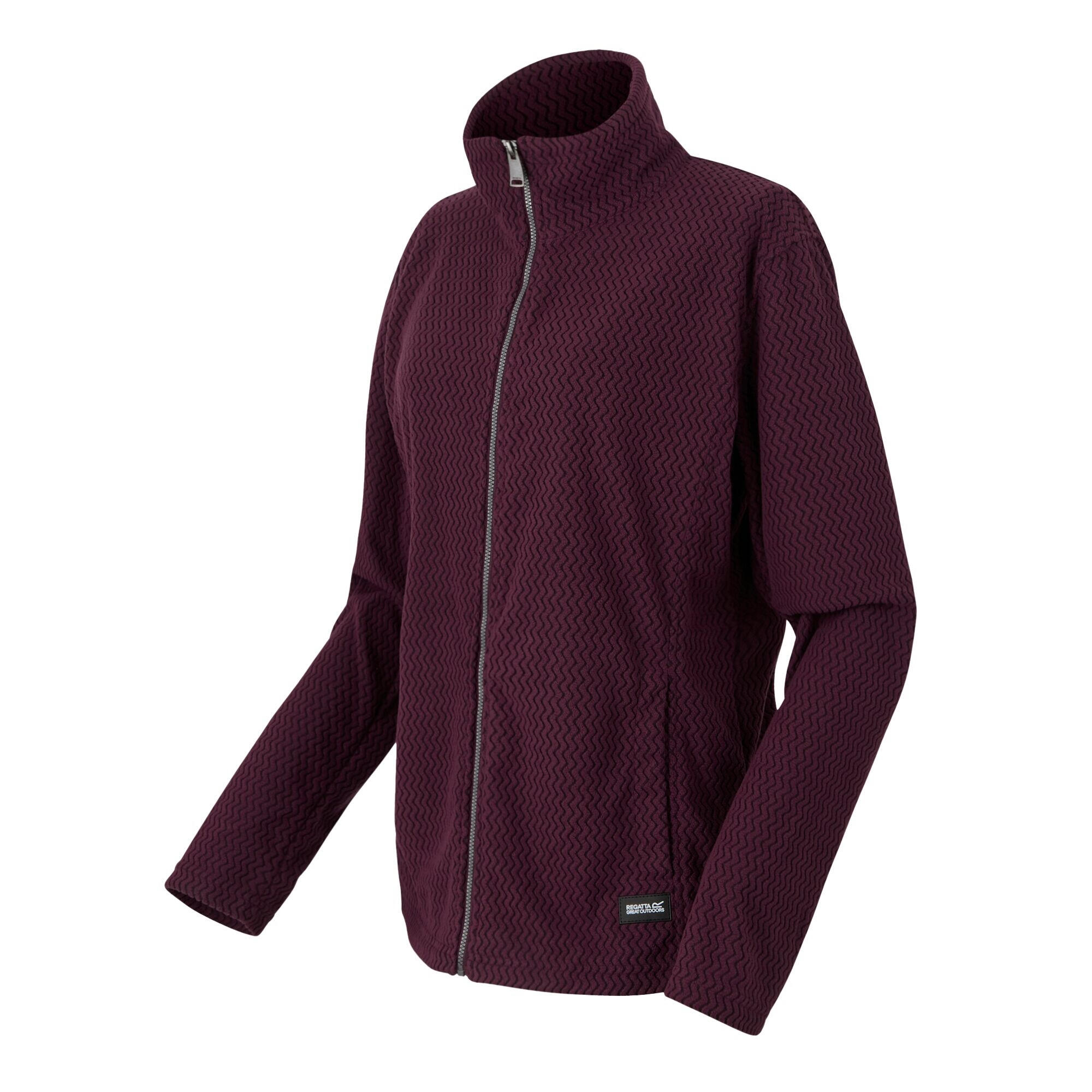 Womens/Ladies Heidy Full Zip Fleece (Fig) 3/5