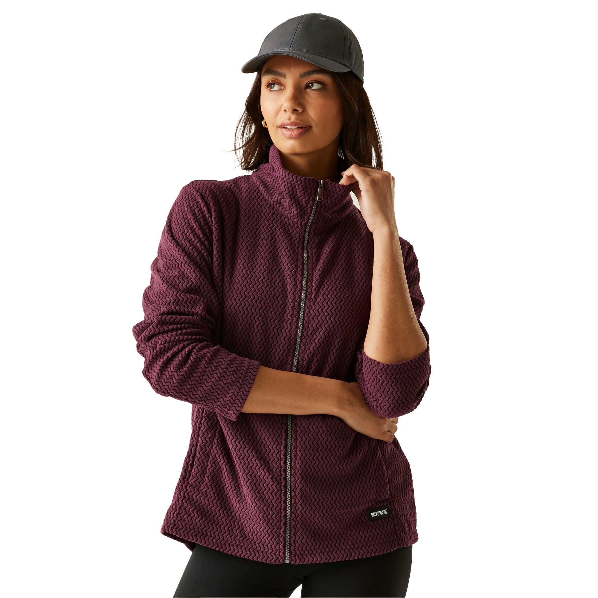 Womens/Ladies Heidy Full Zip Fleece (Fig) 4/5