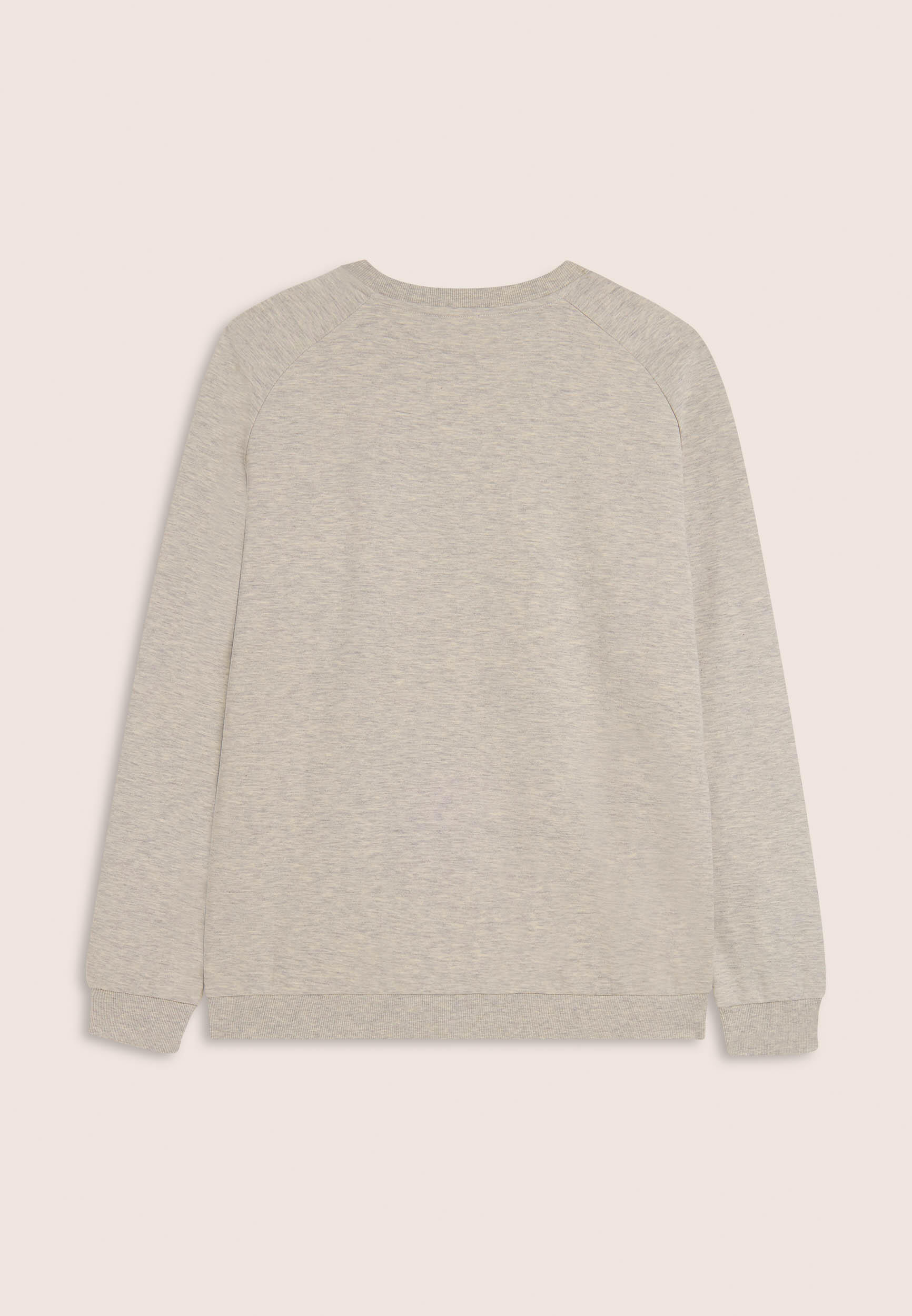 Felpa mélange con zip laterale e stampe lucide 2/3