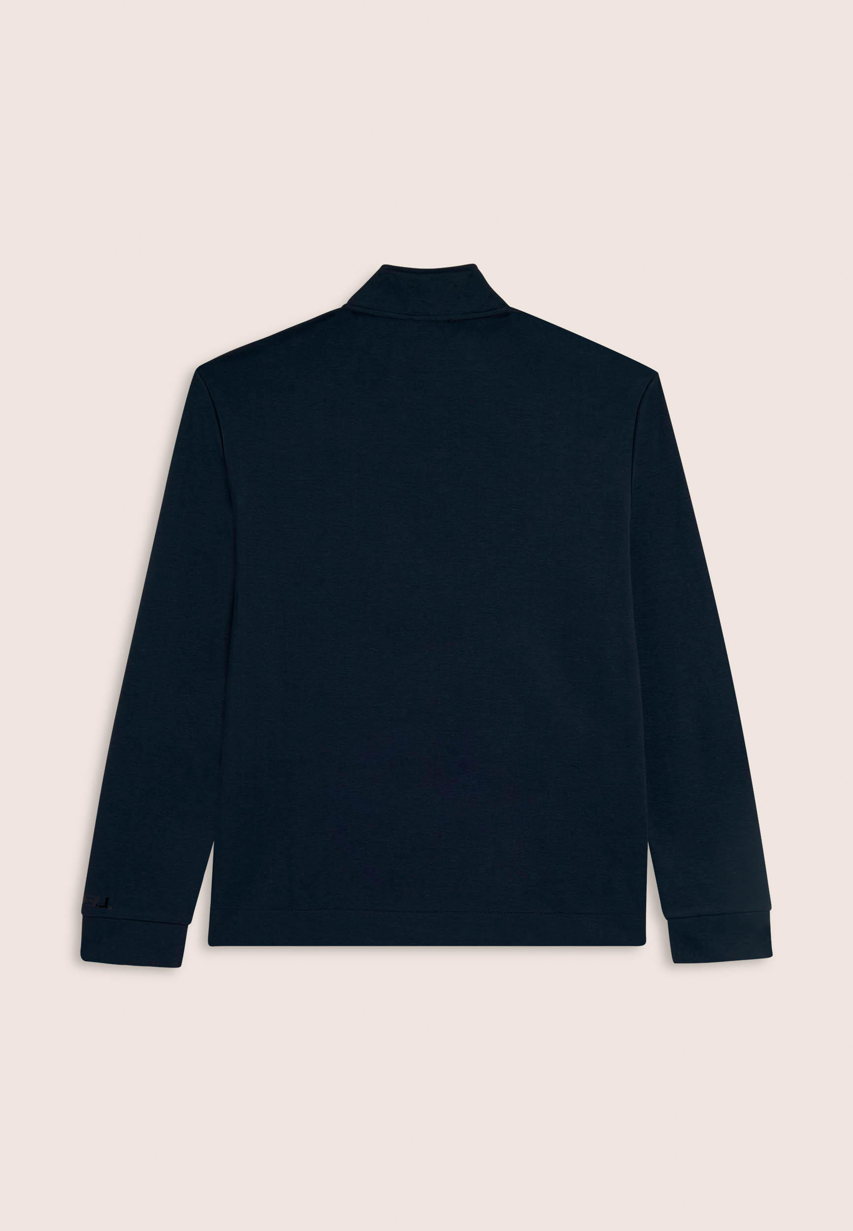 Felpa full zip con collo alto e dettagli effetto lucido 2/3
