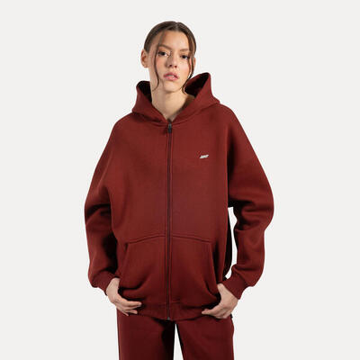 Damen Zip Hoodie Lyanna Grau Melange