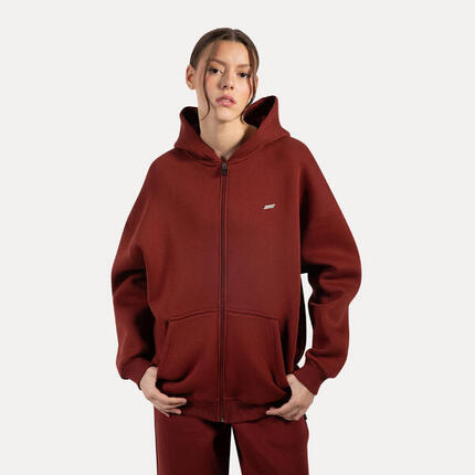 Damen Zip Hoodie Lyanna Rot